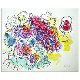 Grapes And Wineglass