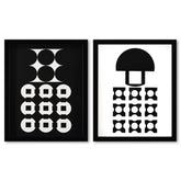 Mimas et Canopus de la serie Corpusculaires (Diptych)