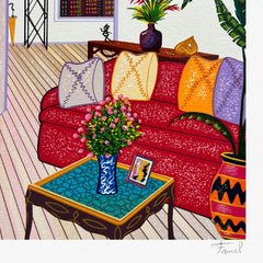 Interior with Van Gogh