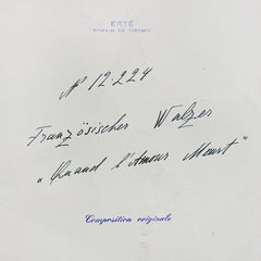 Franzosischer Walter quand l'amour meurt, December 19, 1951