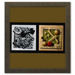 Etude De Matiere (1,4) et Etude De Matiere (2,3) de la serie Graphismes 1 (Diptych)