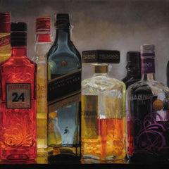 Bottles Illuminating the Night