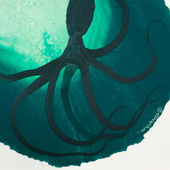 Green Octopus Swirl