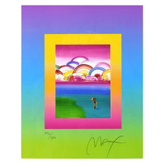 Umbrella Man with Rainbow Sky on Blends