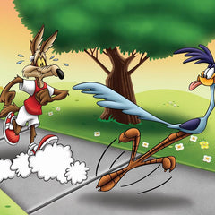 Wile E and Road Runner Race
