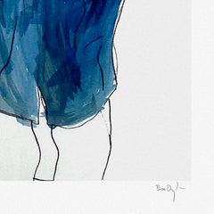 Woman in Red, Lion Pub (Blue)