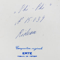 Phi-Phi, Rideau - Phidias - Premier Acte Fait pour les Bouffes-Parisiens, 17 Mars 1957