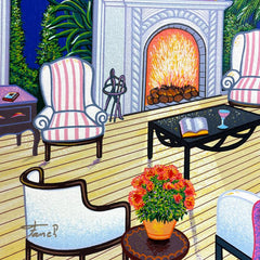 Interior with Monet and Gauguin