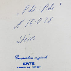 Phi-Phi, Decor Fait pour les Bouffes-Parisiens, 17 Mars 1957