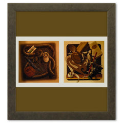 Etude De Matiere (1,4) et Etude De Matiere (2,3) de la serie Graphismes 1 (Diptych)