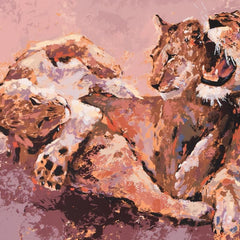 Lioness & Her Cubs