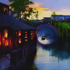Ancient Village Sunset