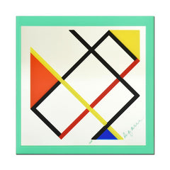 Homage to Mondrian (Green Border)