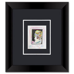 Lady with Profile and Flowers III