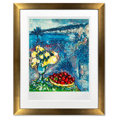 Fruits Et Fleurs Devant La Mer