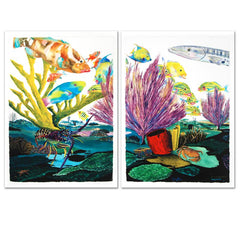 Coral Reef Life Diptych