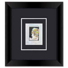 Lady with Profile and Flowers III