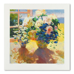 Peonies & Bachelor Buttons