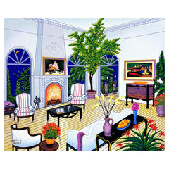 Interior with Monet and Gauguin