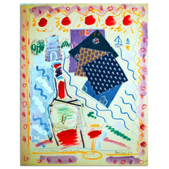 Abstract Wine Still Life With 1979 Chateau Latour Label