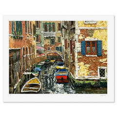 Boats of Venice (White)