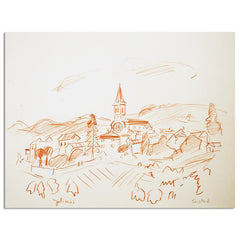 View Of Julienas In Beaujolais, France