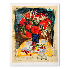 Red Flowers in a Vase