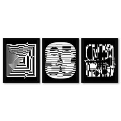 Zeta, Yablapour-II, et Anadyr de la serie Lineaires (Triptych)