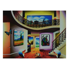 Cornfield with Magritte and Miro