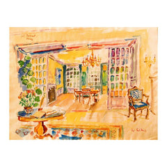 The Dining Salon of Chateau Bouscaut