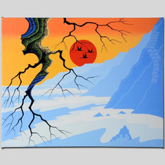 Sun Over Cliffs
