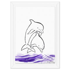 Dolphins Leaping