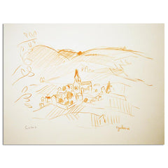 View Of Julienas In Beaujolais, France - 2