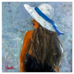 Favorite Hat with Blue Ribbon