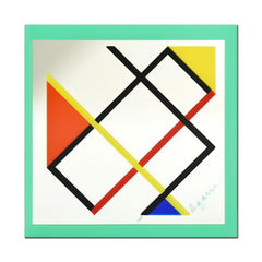Homage to Mondrian (Green Border)