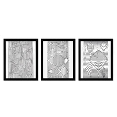 Naissances - I, Naissances - III, et Ebi-Noor de la série Ondulatoires (Triptych)