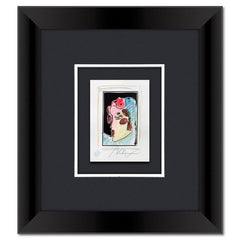 Lady with Profile and Flowers II