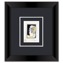 Lady with Profile and Flowers III