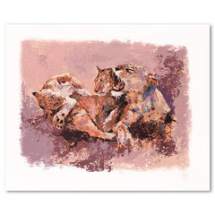Lioness & Her Cubs